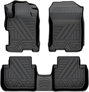 FIILINES Floor Mats Fit for Honda Accord 2013-2017 All Weather TPE Floor Liners Waterproof Durable 1st & 2nd Row Liner Set Accord Accessories (Black)