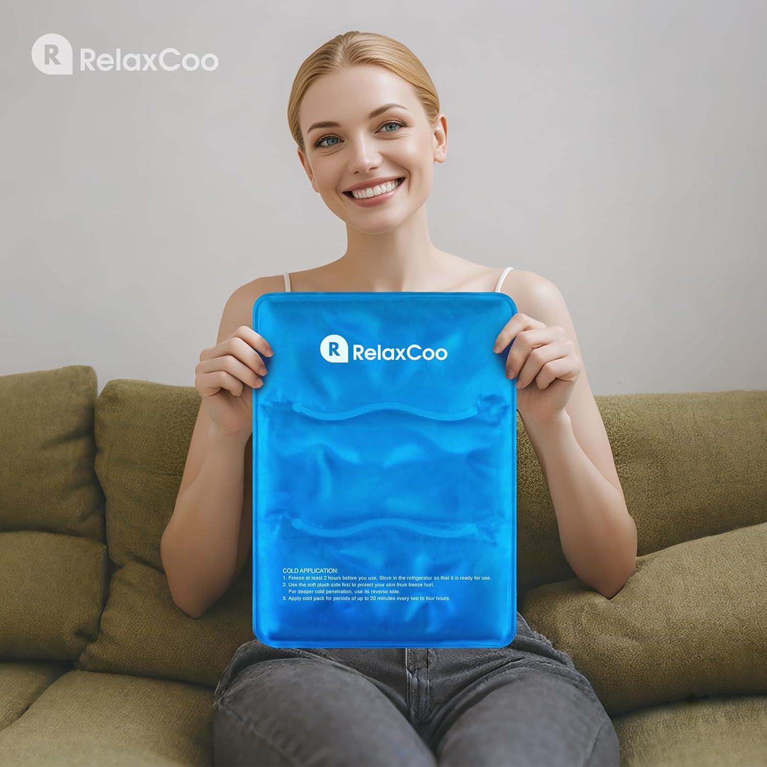 Large Flexible Ice Pack for Injuries Reusable Gel, 11x14.5 Inches, Cold Compress for Hip, Shoulder, Knee, Back Pain, Swelling, Bruises, Surgery - Image 7