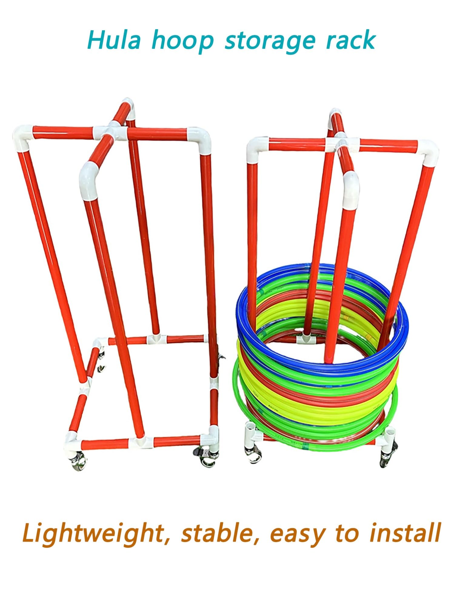Este Estante de Almacenamiento portátil con Ruedas, Soporte Ajustable para Gimnasio en Clase de educación física, móvil para Equipos de Fitness y Material Escolar, fácil de Mover y almacenar