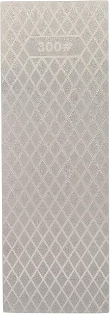 DasMarine 200x70x8mm Double-Sided Professional Diamond Bench Stone with Clearance Channels, Knife Sharpening Stone (300/1000 Grit)