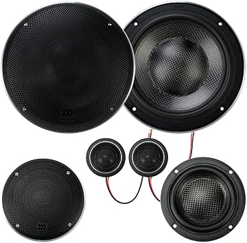 Morel Elate Carbon 63A Active 6-1/2" 3-Way Component Speakers No Crossovers