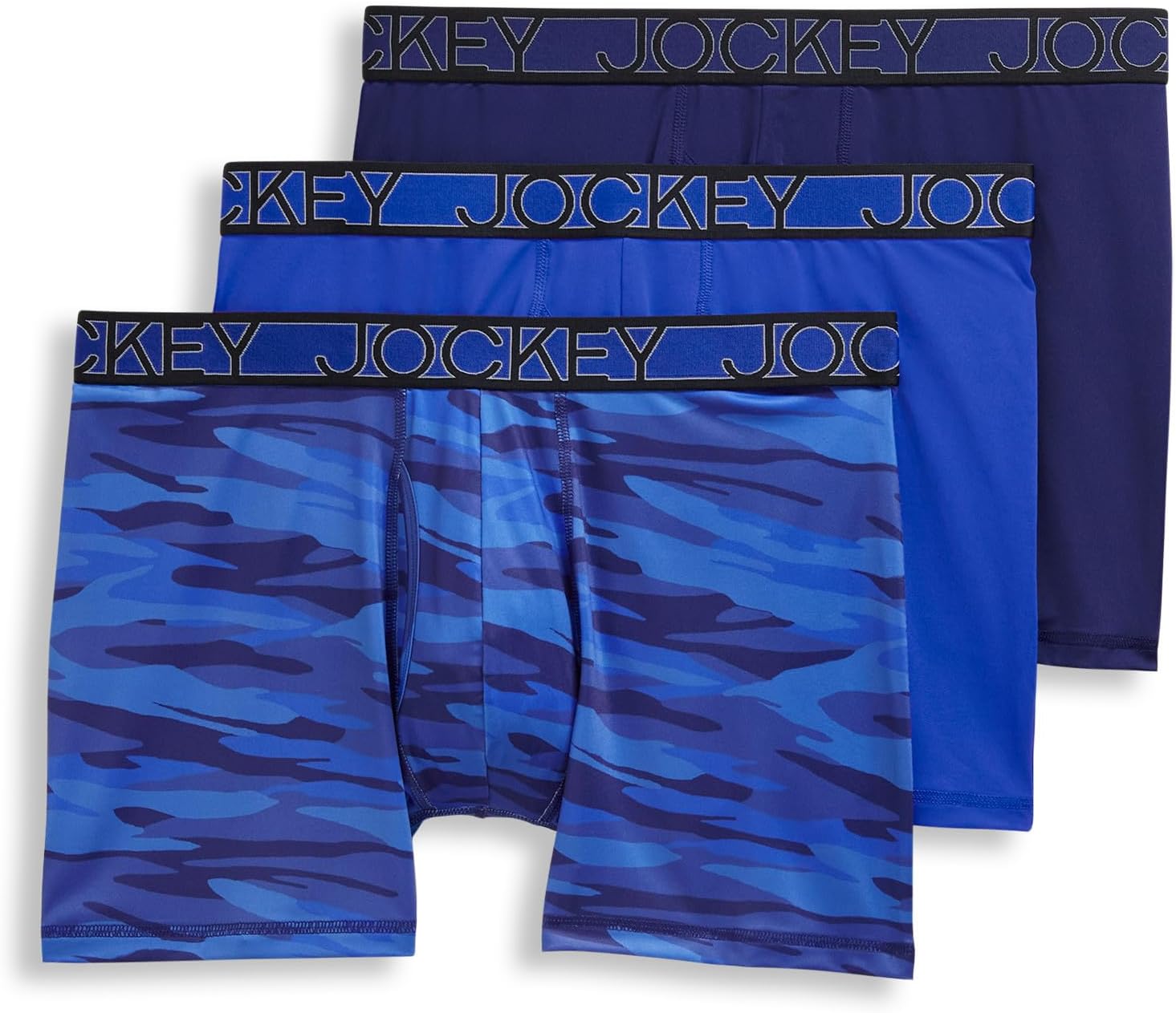 Men's Underwear Active Microfiber 5" Boxer Brief - 3 Pack