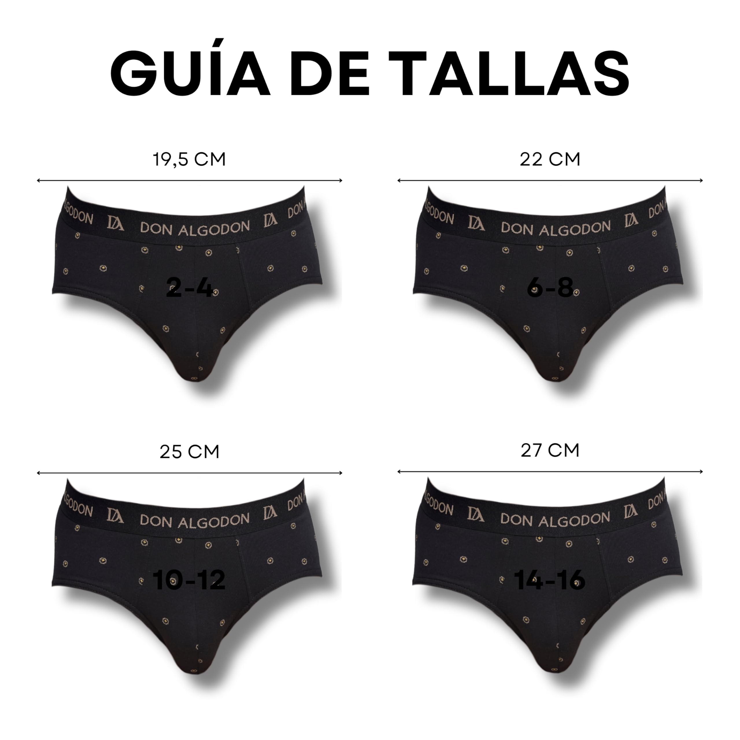 DON ALGODON | Pack 6 Slips niño Calidad y suavidad excepcionales