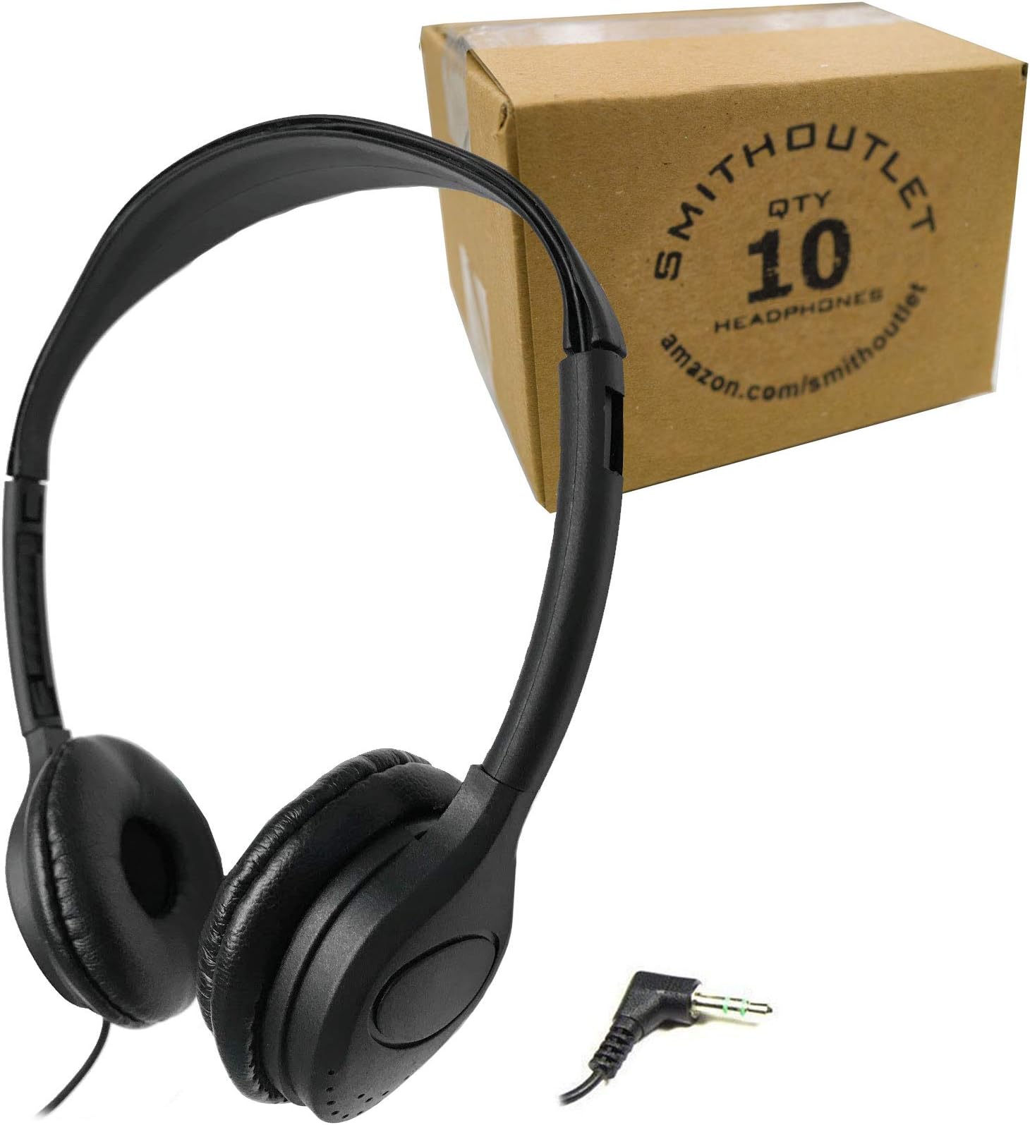 SmithOutlet10 Pack Over The Head Low Cost Headphones
