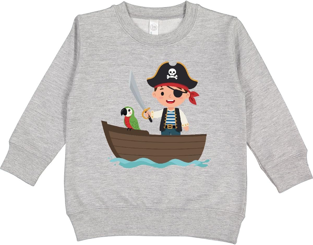 inktastic Pirate Boy and Parrot Toddler Sweatshirt