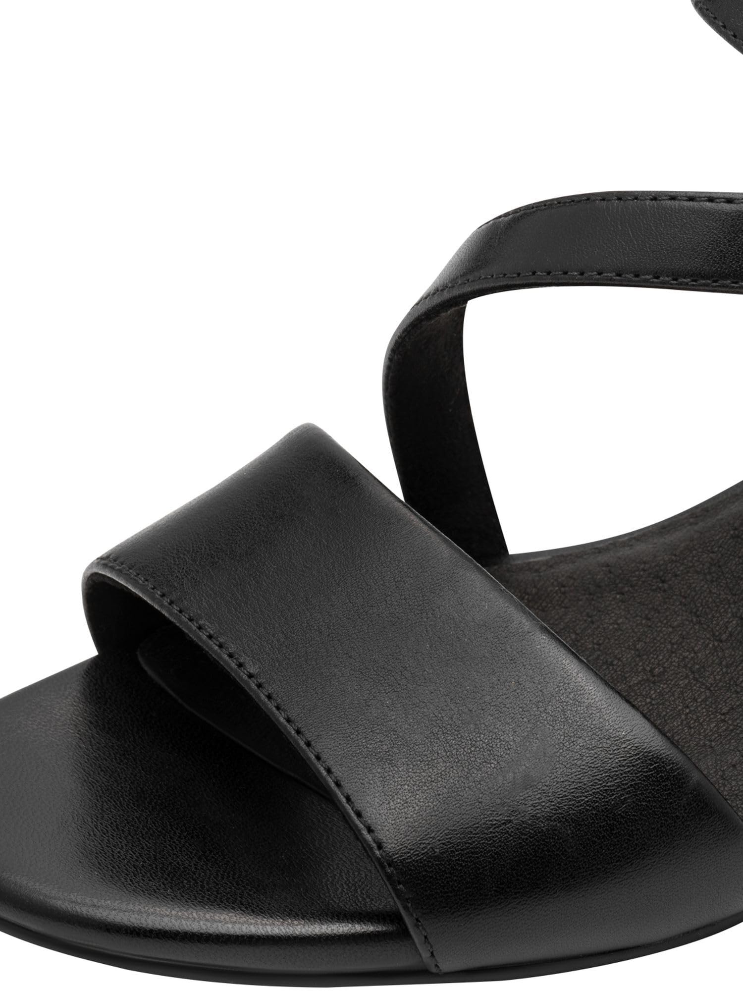 MARCO TOZZI Damen Sandale weiches Feel Me Fußbett Leder weiches Innenfutter Stilvoll