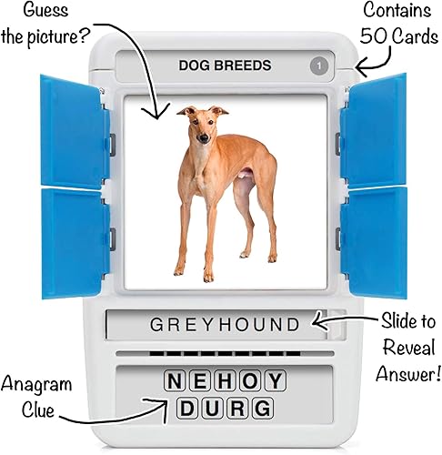 Miniatura 2 de 100 PICS Dogs- Juego de tarjetas didácticas de viaje, aprende 100 razas de perros, estuche revela-tarjetas, para adultos y niños a partir de 6años,