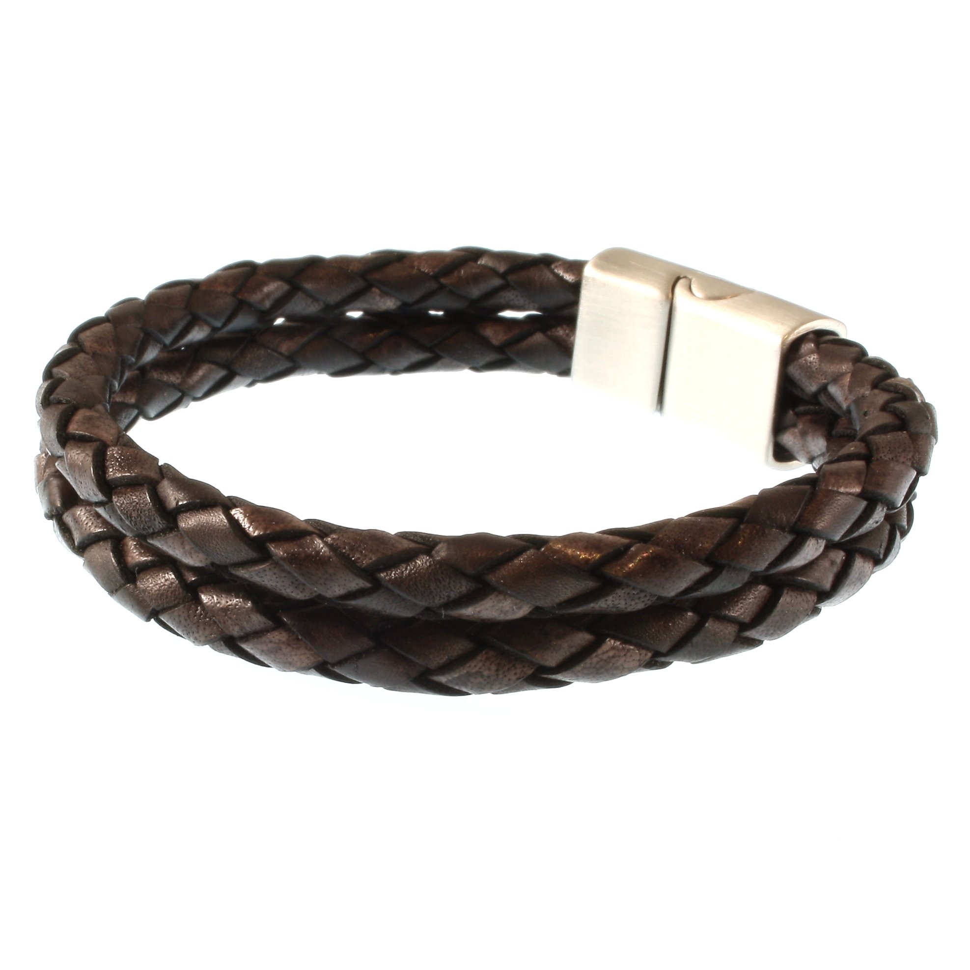 Echt Leder-Armband TARIFA F Braun Männer Herren