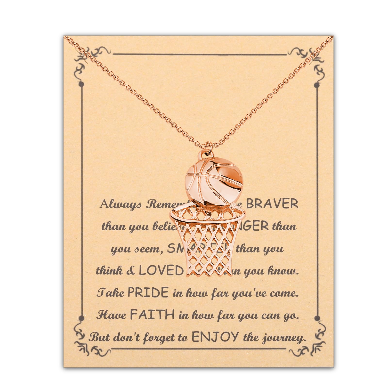 Basketball Necklace Basketball Lovers Gifts Basketball Inspirational Gifts Basketball Sport Necklace Jewelry Jewelry Box