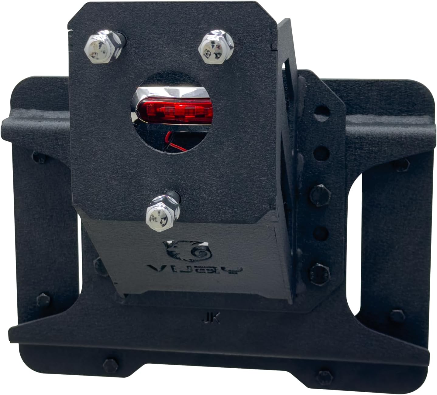 Adjustable Spare Tire Carrier Compatible with 2007-2018 Jeep Wrangler JK/JKU Unlimited 2/4 Doors Heavy Duty Spare Tire Lift up to 40 inches with a Rear-view Camera Slot (Camera not Included)