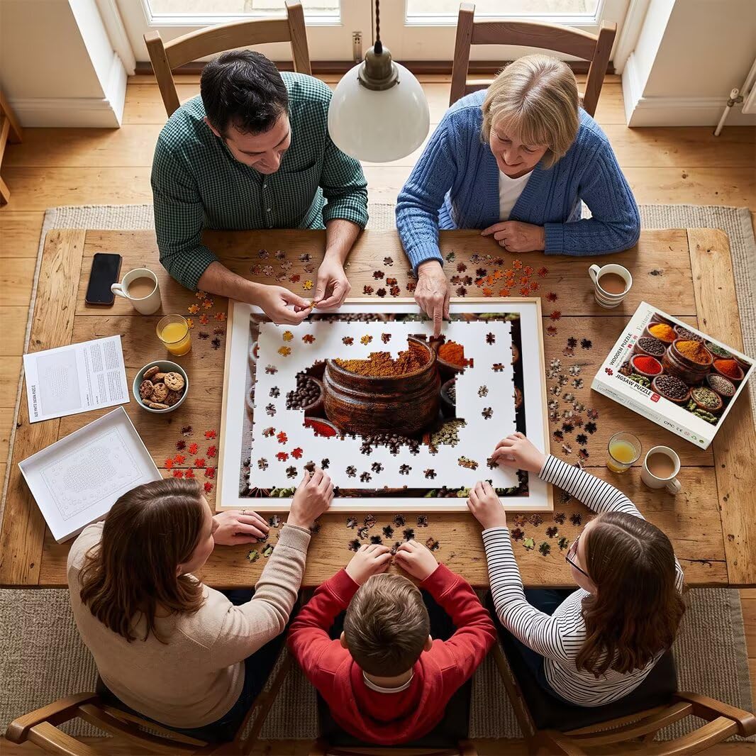 Puzzle 1000 Pezzi, Puzzle Condimento per Adulti, 70x50cm, Compact Box -4436