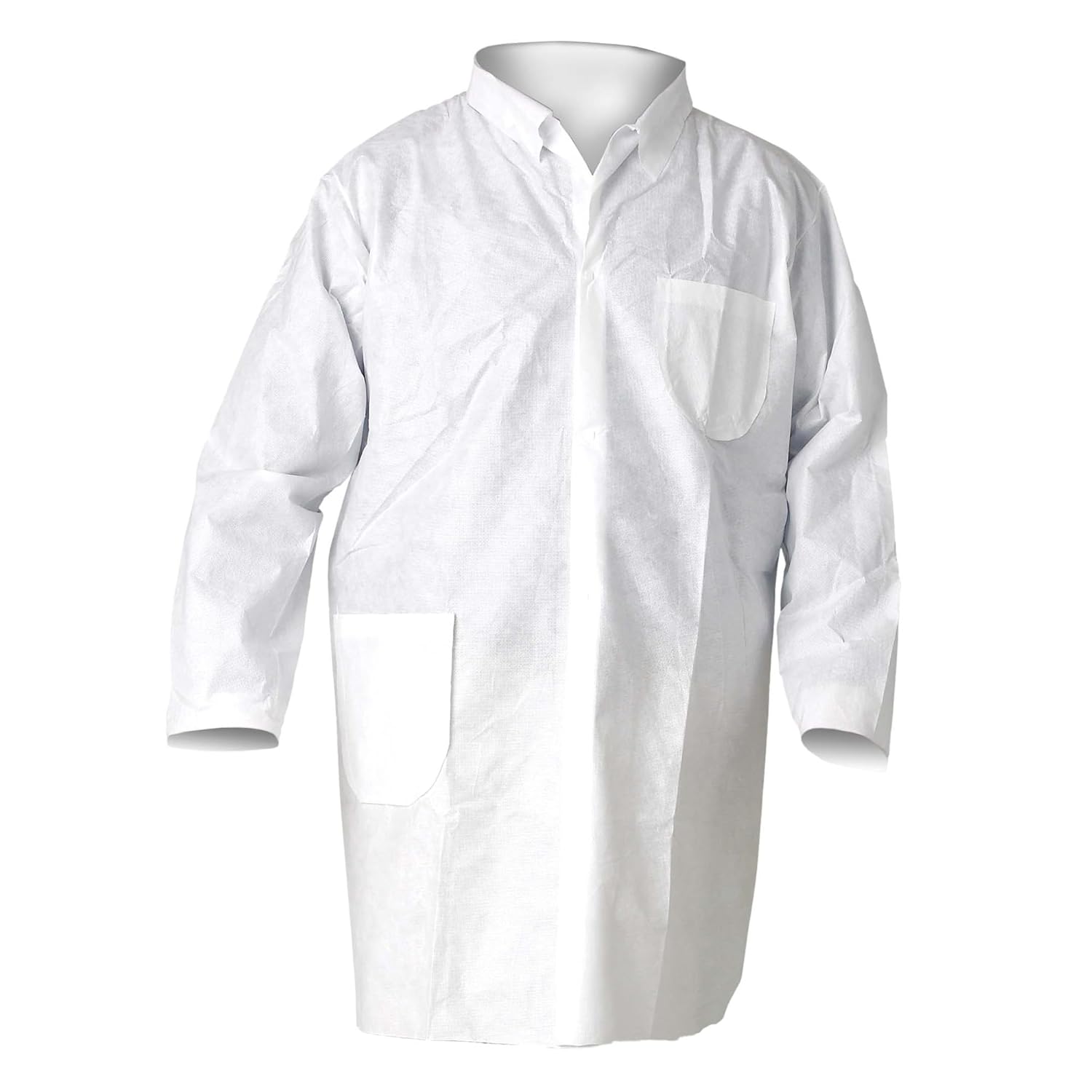 KleenGuard 40049 A20 Breathable Particle Protection Lab Coats, 2X-Large, White (Case of 25)