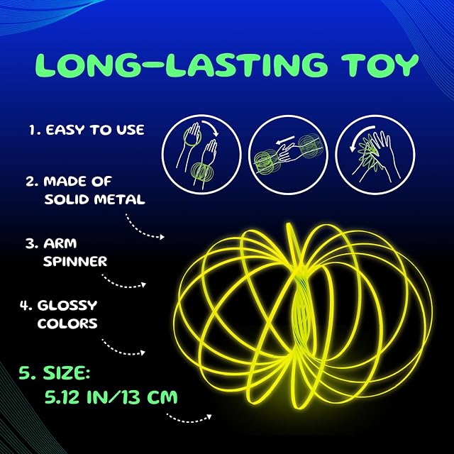 Foto 4 de 6 de Resorte Cinético Geométrico Glozi, Fácil de Usar - Pulsera 3D - Muelle Juguete para Niños y Adultos (Rosa)