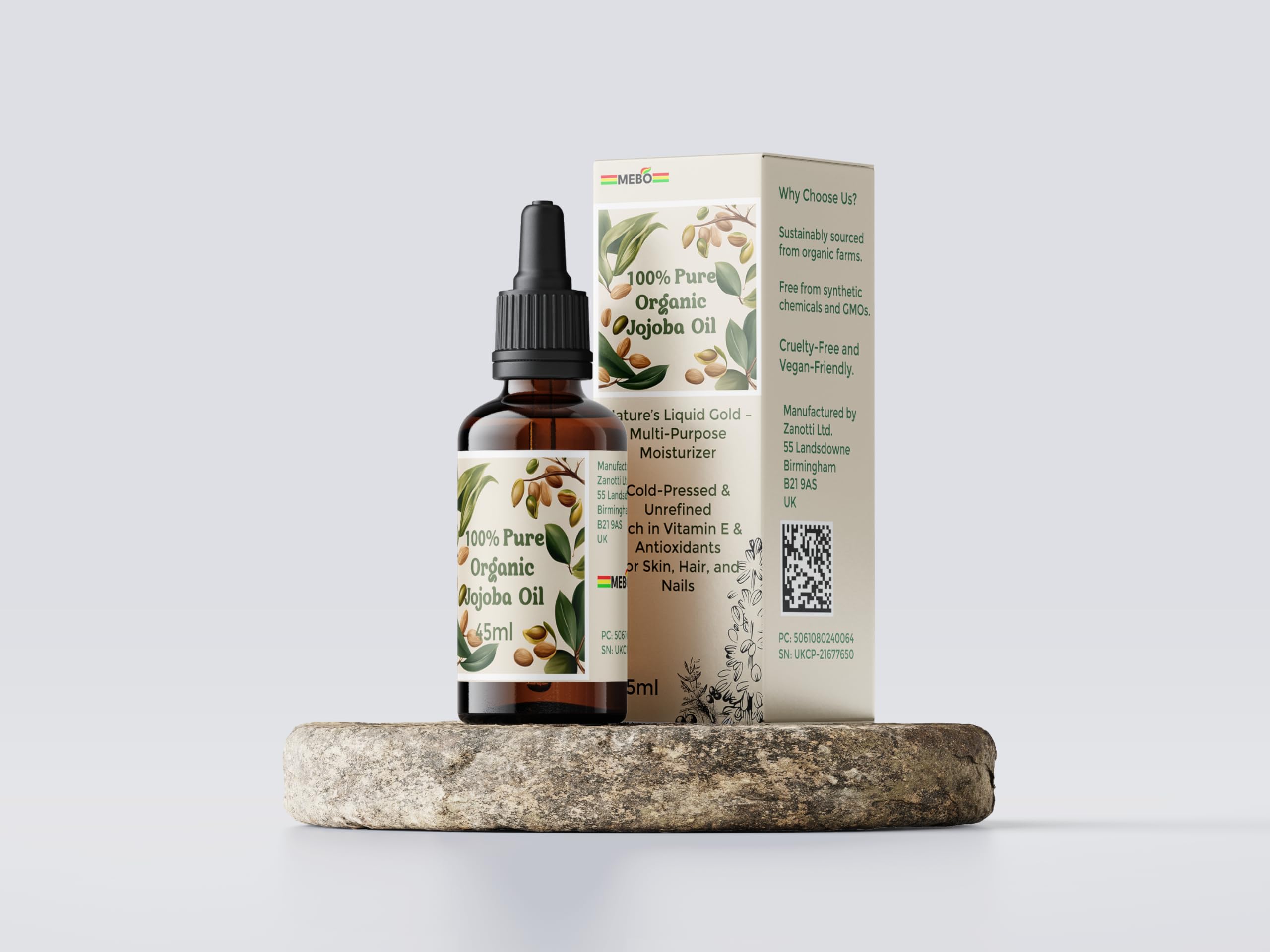 MEBO Organic Jojoba Oil 35ml, 100% Pure & Natural Cold-Pressed Oil for Skin Hair & Nails, Deep Hydration, Anti-Aging - Image 4