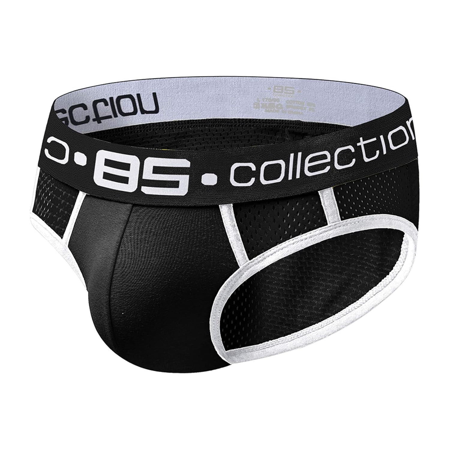 Generic Sexy Boxer Underwear Nylon PantiesMens Underpants Briefs Patchwork Mens Mens underwear under Wear for Mens Black L