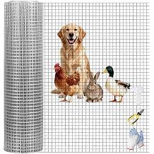 Stainless Hardware Cloth, Multiple Sizes Are Available Welding Poultry Netting for Yard Vegetable Plant Protection Poultry Netting,13mm*10m