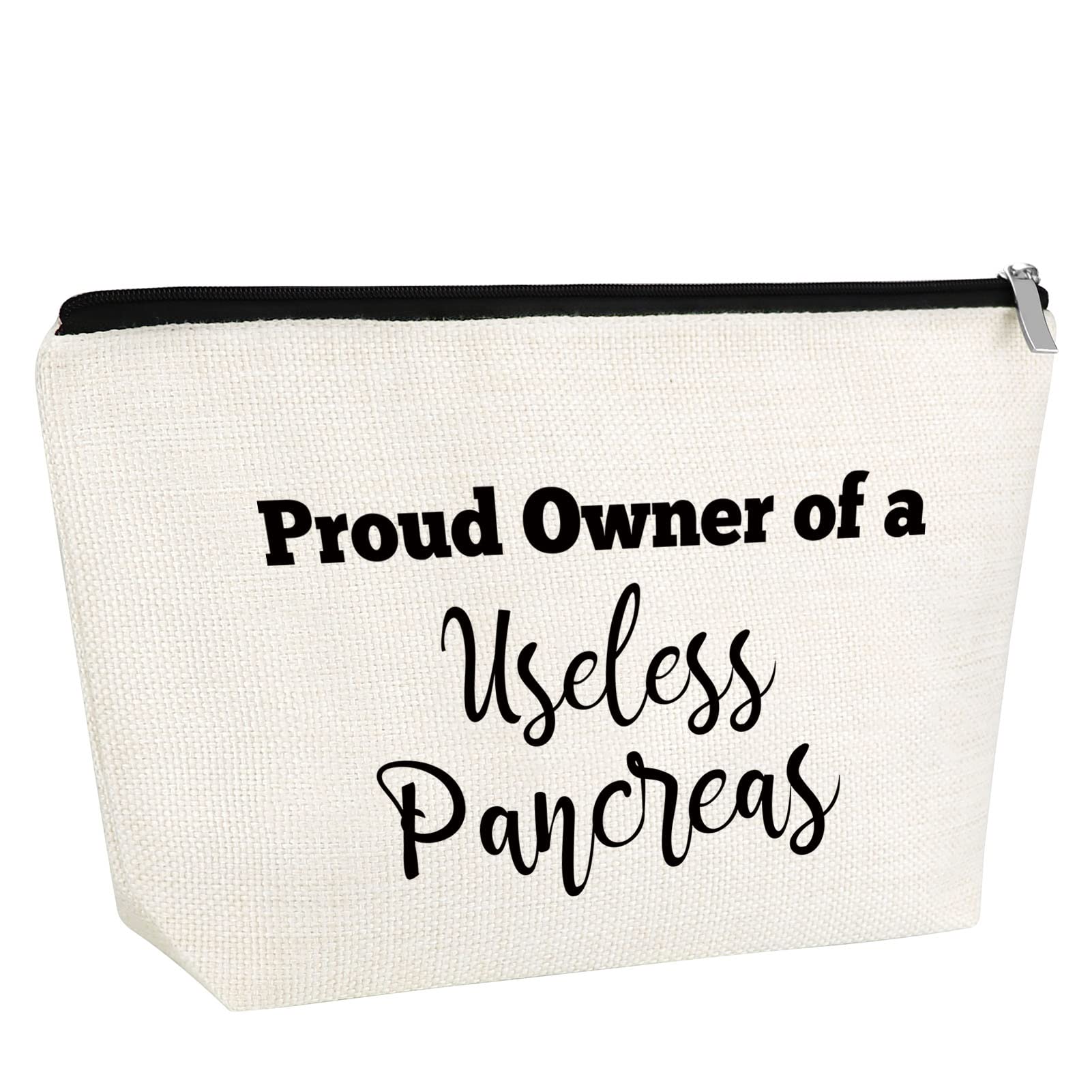 Diabetes Gift Diabetes Awareness Gift for Women Makeup Bag Support Present Diabetic Emergency Supply Bag for Diabetic Patient Grandma Cosmetic Pouch Birthday Present for Her Travel Pouch