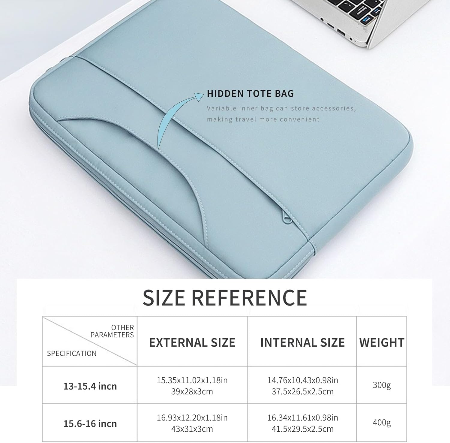 Laptop Bag Case, 360° Protective Shockproof Briefcase Waterproof Computer Bag for Men Women