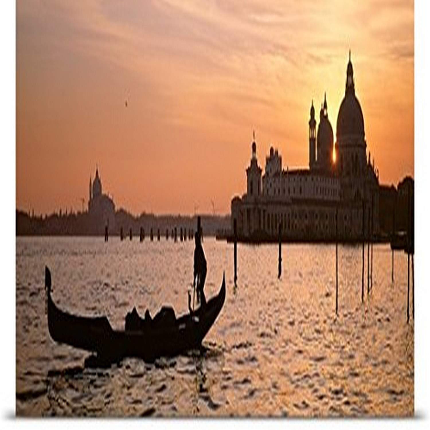 GREATBIGCANVAS Entitled Santa Maria Della Salute Venice Italy Poster Print, 72" x 26", Multicolor
