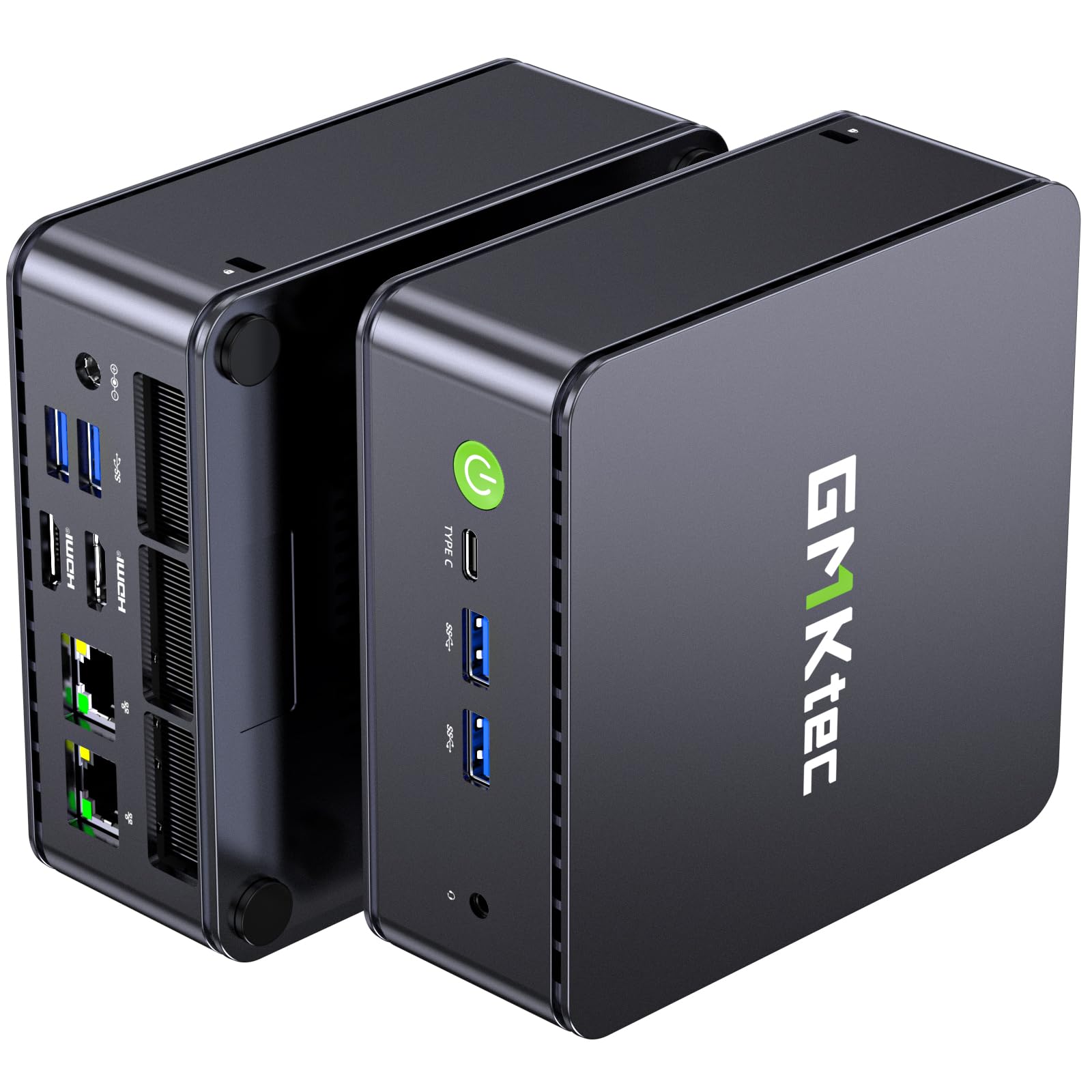 GMKtec G11 Mini PC Ryzen Embedded R2514 16GB DDR4 RAM 256GB PCIe M.2 SSD | Turbo 3.7GHz, Desktop Mini Computer for Office Home Business, Triple 4K Display, Dual 2.5GbE LAN, WIFI 6E, BT5.2, USB-C, HDMI