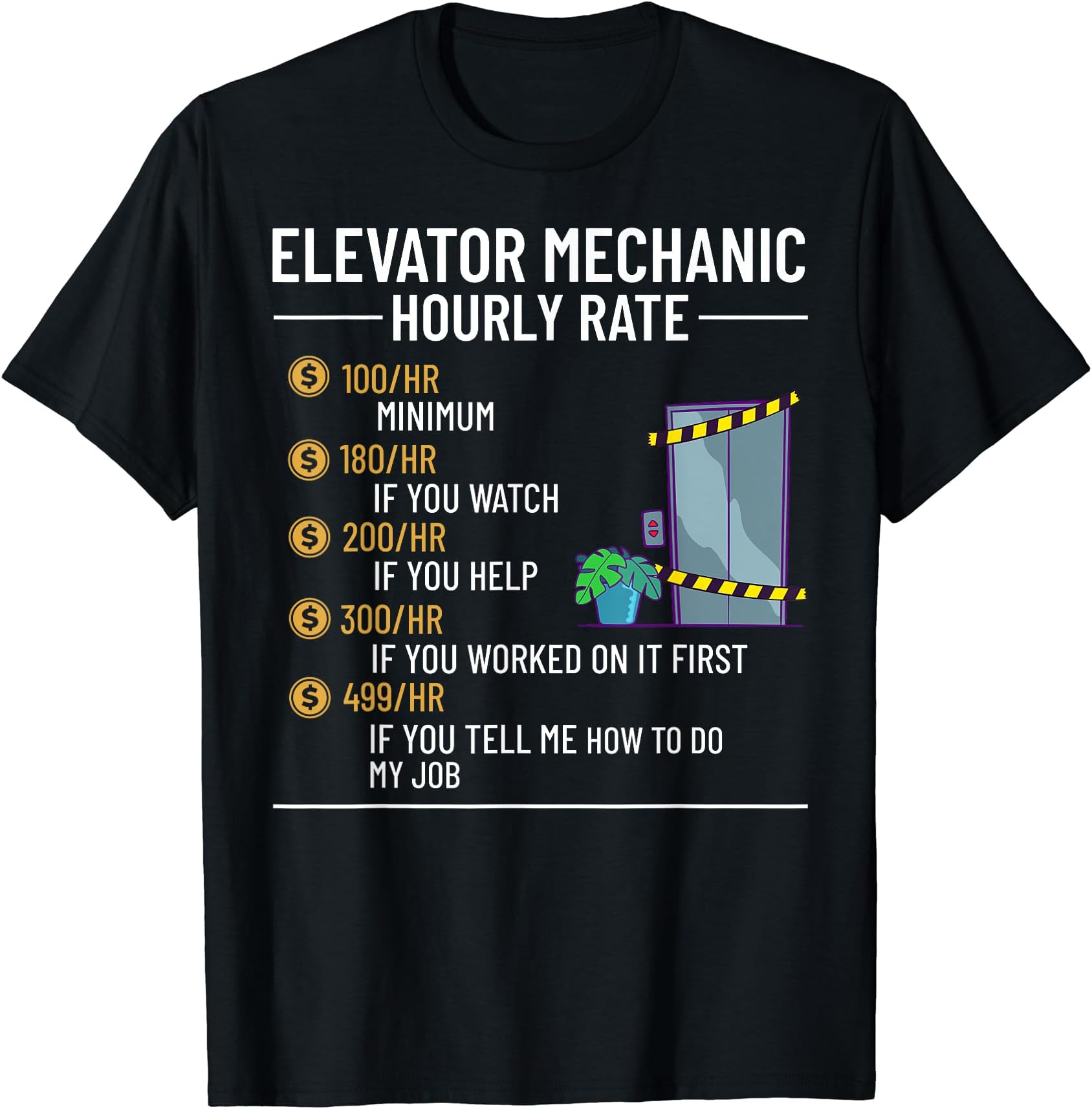 Buttons Technician Inspector Lift T-Shirt