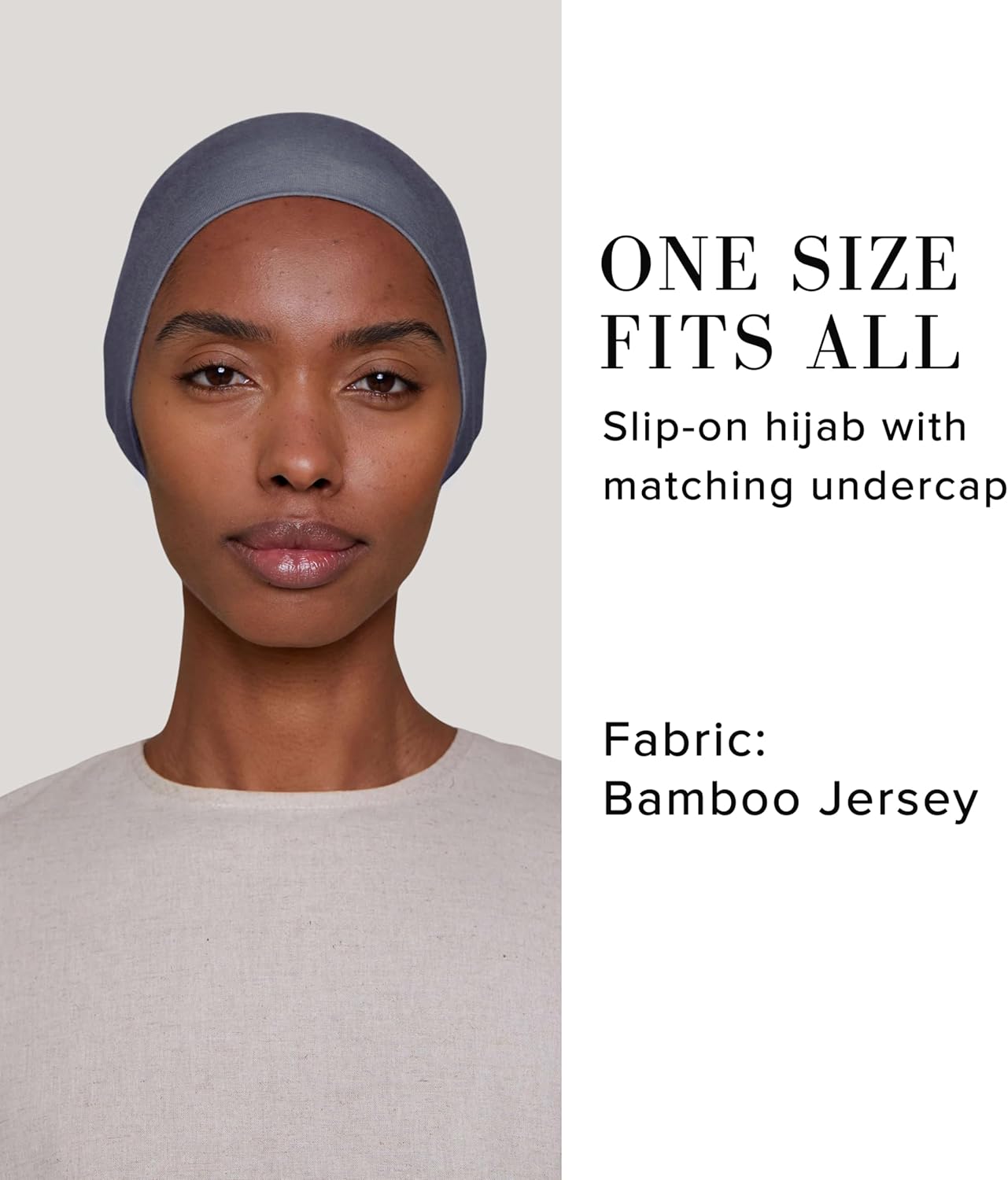 VOILE CHIC Instant Hijab Scarf for Women - 2-Piece Amira Slip-On Premium Jersey Hijab Scarf Wrap - Image 7