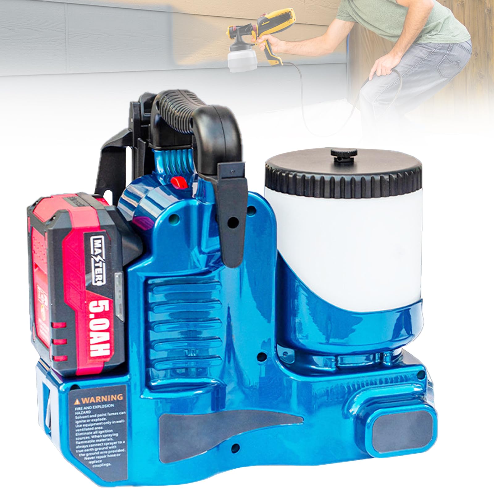 Electric Airless Paint Sprayer, High-Pressure, Easy Operation, 6-Speed Adjustment, Professional Paint Spray Gun, for Smooth Coating Effect, Furniture,