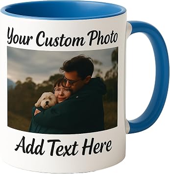 Personalized Coffee Mug Custom Photo Picture Ceramic Cup 11 oz Gift