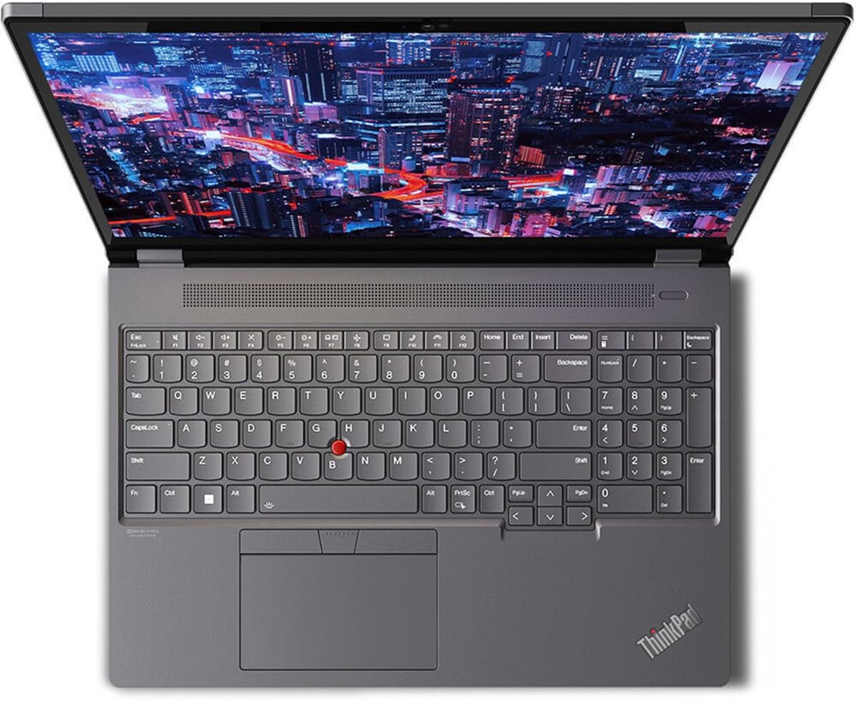 Lenovo ThinkPad P16 Gen 2 21FA002NUS 16" Mobile Workstation - WQXGA - 2560 x 1600 - Intel Core i9 13th Gen i9-13950HX Tetracosa-core (24 Core) - 32 GB Total RAM - 1 TB SSD - Villi Black, Storm Gray