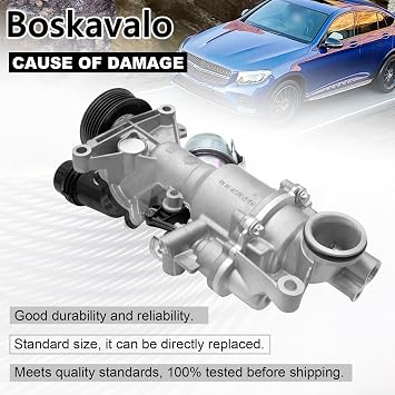 2742001407 Engine Water Pump For Mercedes C180 C200 C250 C300 E200 C204 W204 W212 1.6L 2.0L New Coolant Water Pump Assembly OE 2742000301 2742000601 2742000701 2742000800