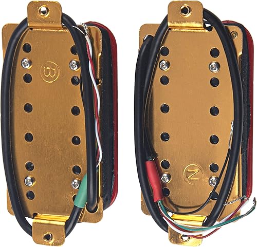 Miniatura 3 de Juego de pastillas de puente para guitarra eléctrica, imán de alto rendimiento, compatible con pastilla de guitarra eléctrica NB, 1 par (rojo)