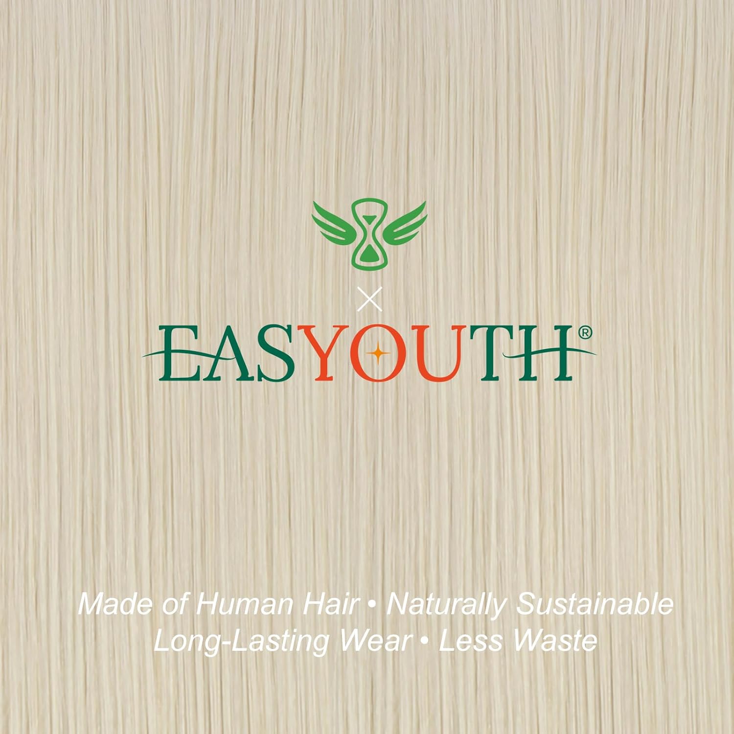 Easyouth 24 Inch Blonde Tape in Hair Extensions Human Hair Tape in Extensions Human Hair White Blonde Tapes Hair Extension Real Human Hair Long Straight Hair 20pcs 50g