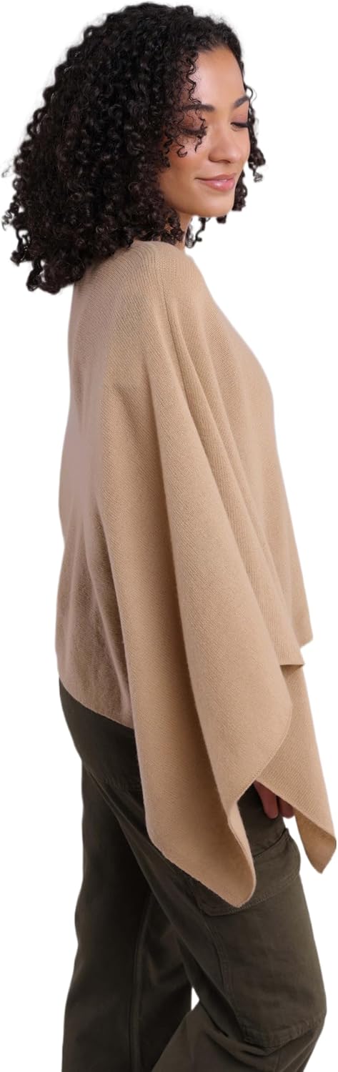 CLAUDIA NICHOLE by Alashan 100% Cashmere Luxe Dress Topper Poncho - Lightweight, Soft, Cozy & Versatile - Great Gift Item - Image 4