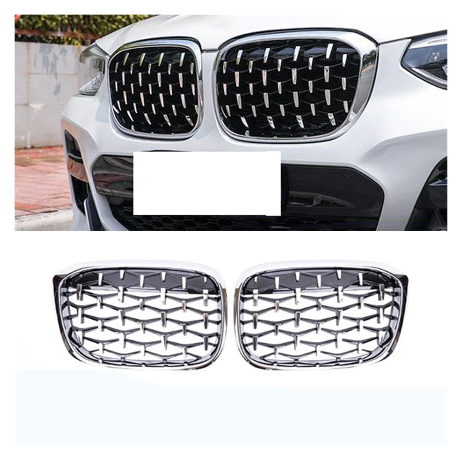 Amazon | フロントバンパーグリル、BMW X3 G01 G08 X4 G02 2018-2020に