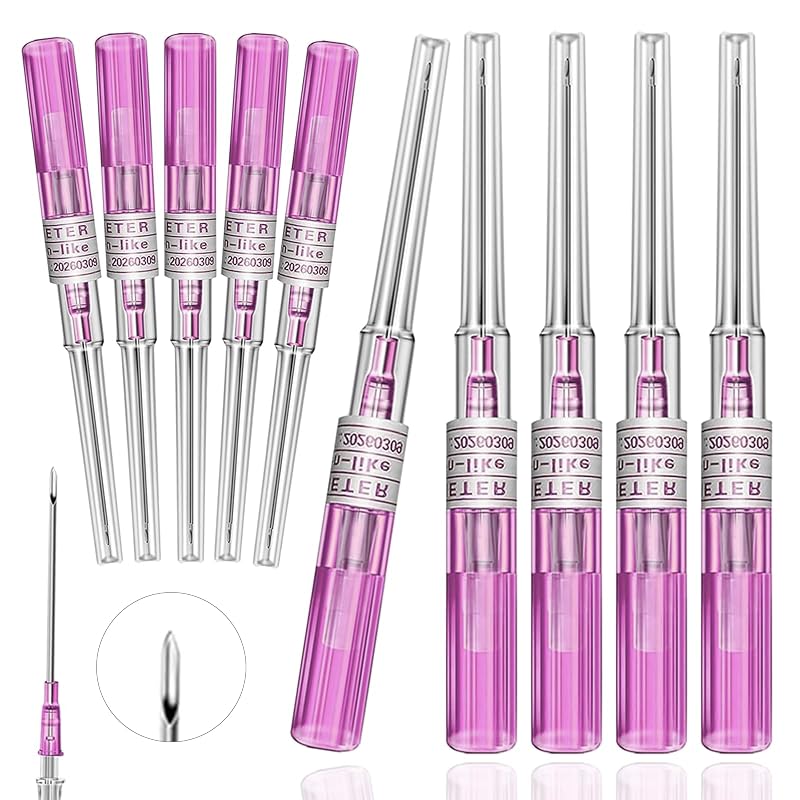 Agulhas ocas para piercing 20G Yugui, pacote com 10 unidades
