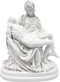 Vittoria Collection 13 Inch La Pieta by Michelangelo Jesus Mary Italian Statue Sculpture Figurine Made in Italy Indoor Outdoor Garden