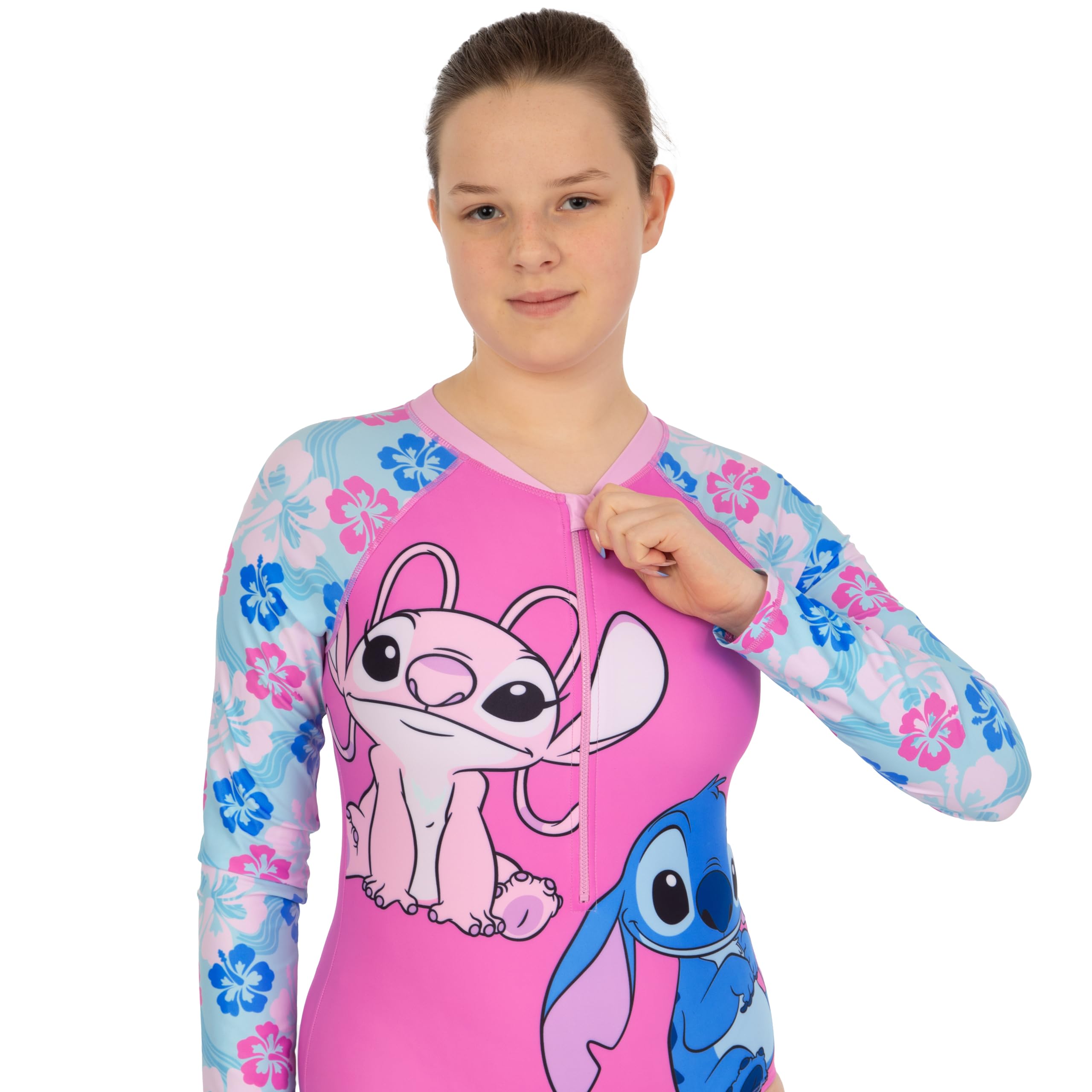 Disney Lilo Y Stitch Bañador Piscina Niña | Manga Larga Bañador Niña Stitch | Bañadores Una Pieza para Niñas