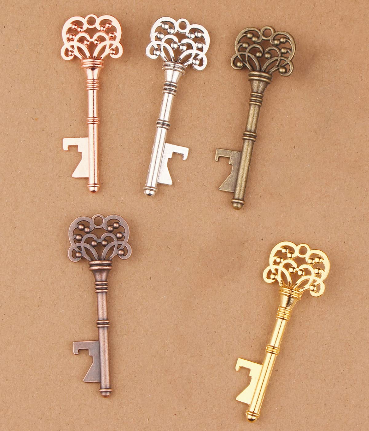 10 Décapsuleurs Porte-clés Vintage - Cadeaux Mariage, Fête Ou Anniversaire Avec étiquettes