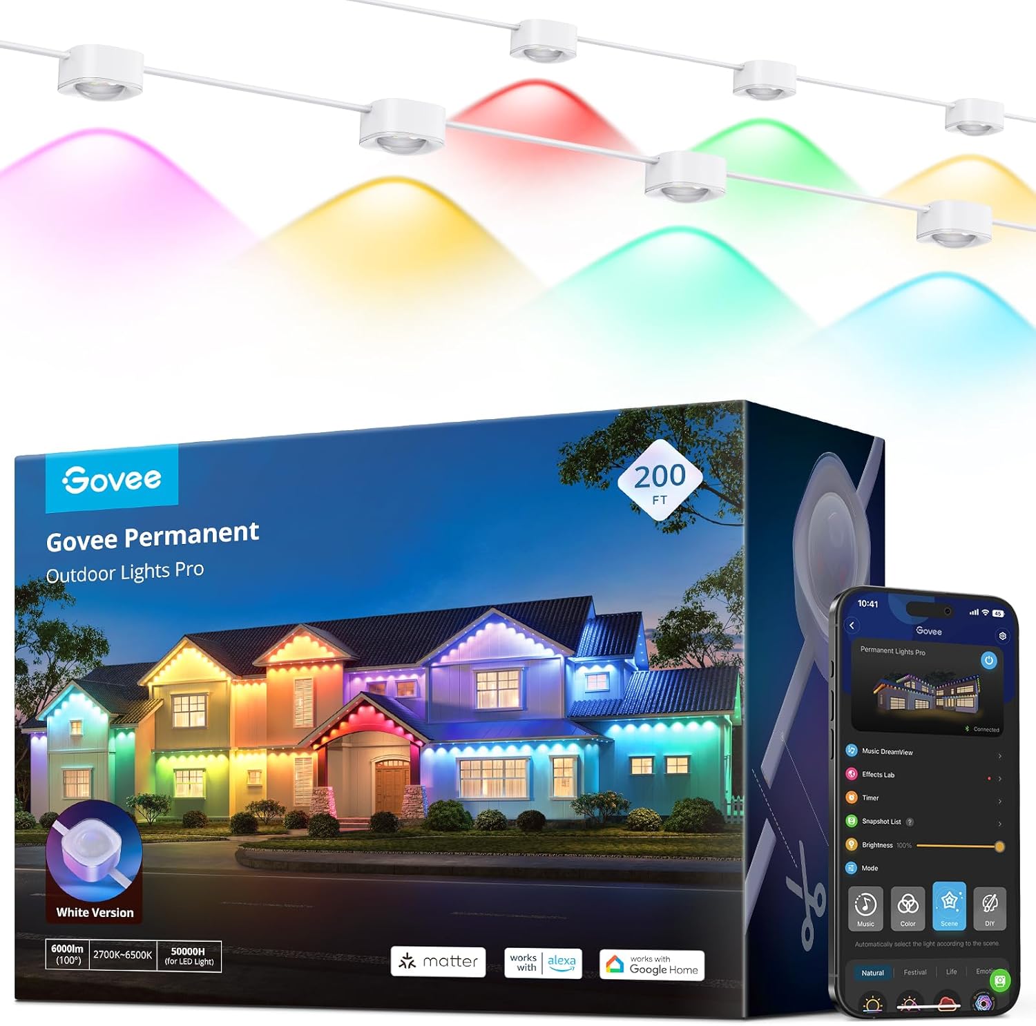 Govee Permanent Outdoor Lights Pro, 200ft with...