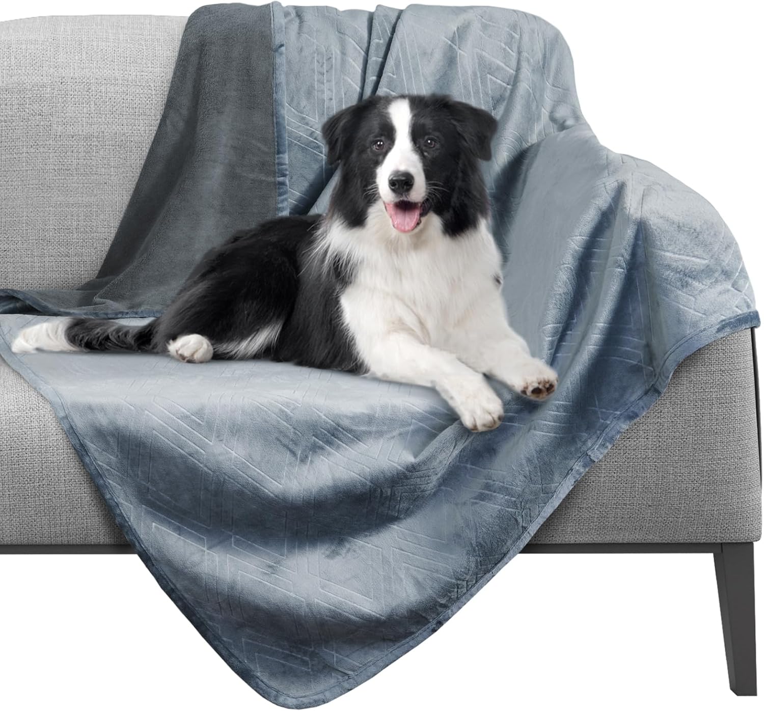 PICK FOR LIFE Waterproof Dog Blanket for Medium Dogs, Reversible Dog