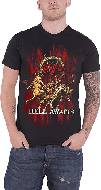Slayer - Hell Awaits T Shirt Medium Black