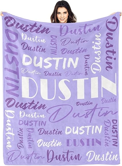 Personalized Blankets for Kids with Names Customized Blankets with Name for Adult Custom Blanket Gift for Birthday Christmas Valentines Day Gift