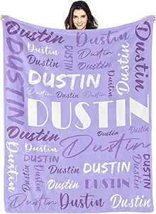 Personalized Blankets for Kids with Names Customized Blankets with Name for Adult Custom Blanket Gift for Birthday Christmas Valentines Day Gift