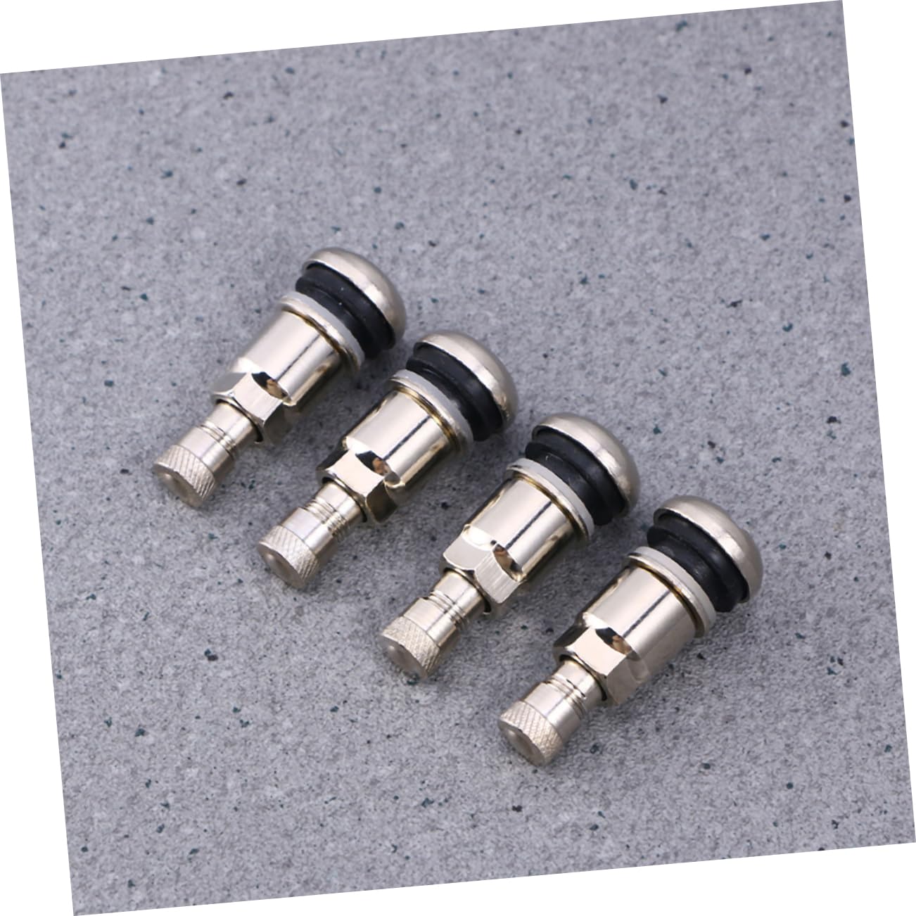 PRETYZOOM 5 Ensembles Valve De Pneu Tige Soupape Camion Compatible Voiture pour Acier Inoxydable Silver 5 Pièces * 5