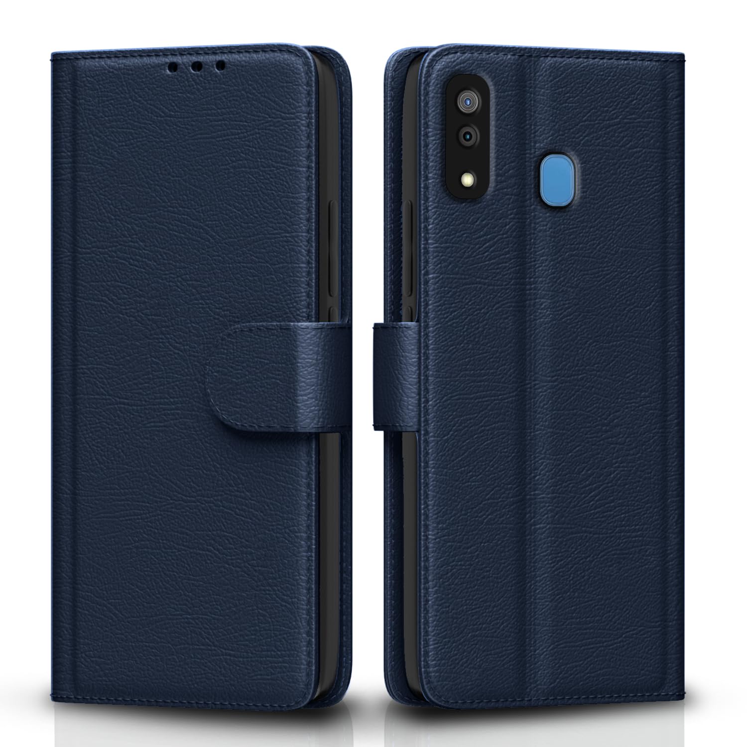 Pikkme Samsung Galaxy A30 / A20 / M10s Flip Case Leather Finish | Inside TPU with Card Pockets | Wallet Stand and Shock Proof | Magnetic Closing | Complete Protection Flip Cover (Blue) Pikkme Samsung Galaxy A30 / A20 / M10s Flip Case Leather Finish | Inside TPU with Card Pockets | Wallet Stand and Shock Proof | Magnetic Closing | Complete Protection Flip Cover (Blue)