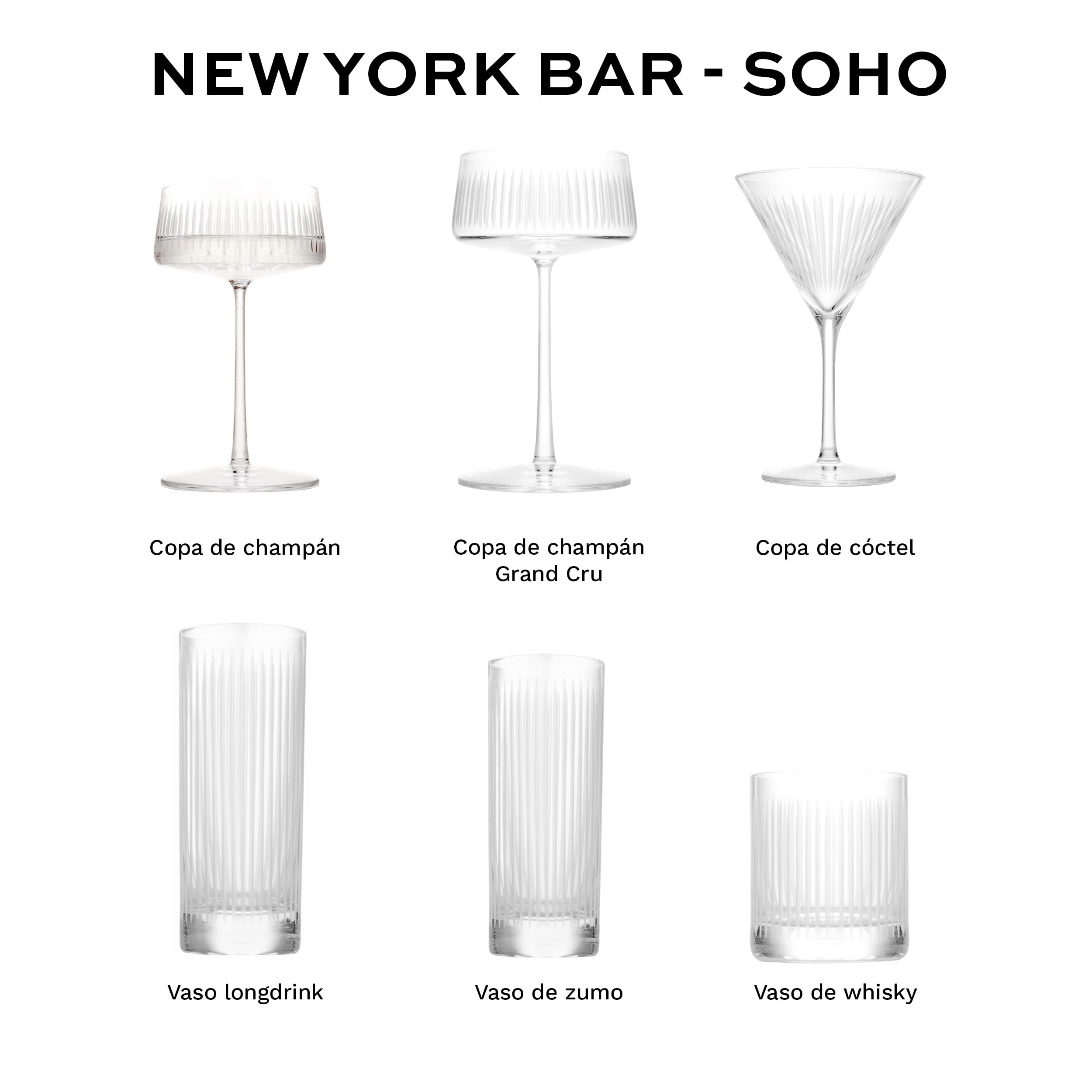 Stölzle Lausitz SOHO Copas de Champán Coupe Set de 6 275ml – Elegantes Copas para Champagne y Cócteles – Copas de Cristal de Alta Calidad – Aptas para Lavavajillas, Made in Germany