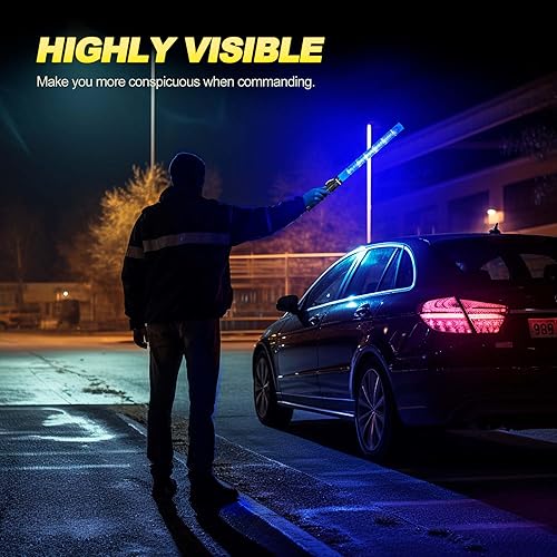 Miniatura 2 de E-riding Varitas de luz de seguridad de 21 pulgadas  Alta visibilidad, duradera, portátil  Bastón de señalización con 2 modos intermitentes para