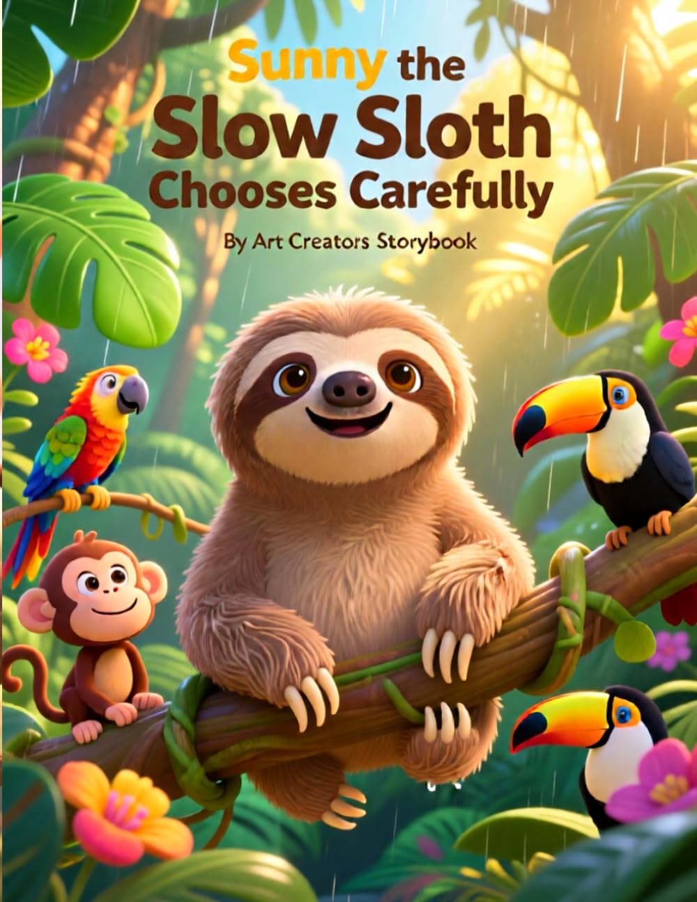 Sunny the Slow Sloth Chooses Carefully: A Gentle Rainforest Adventure Teaching Kids Mindfulness and Thoughtful Decisions (Sunny the Slow Sloth Social-Emotional Learning Series)