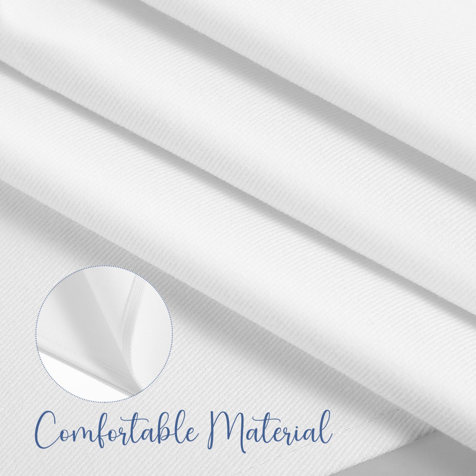 ibasenice 5pièces Serviettes De Table Coton Blanc De Serviettes Carrées pour Dîner Mariage Et Événements Absorbantes Et Élégantes pour Décoration De Table Raffinée