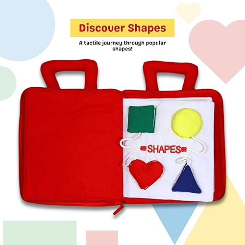 Miniatura 4 de Pockets of Learning - Libro personalizado My Quiet Book | Montessori - Juguete de actividades básicas para la vida | Libro interactivo de